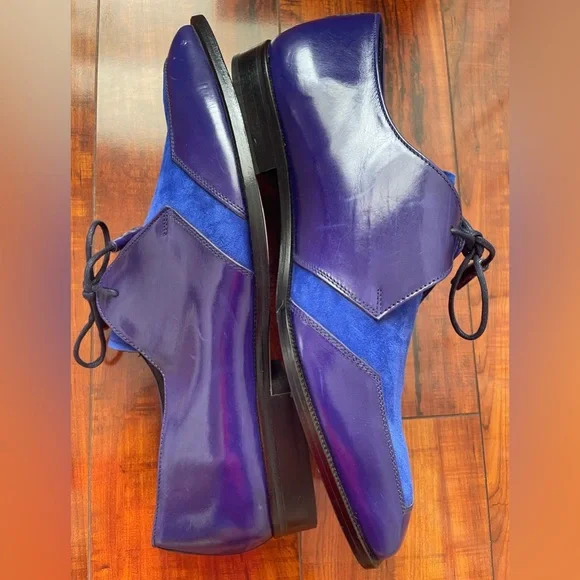 EMILIO FRANCO BLUE SHOES SIDE 9 MADE IN ITALY - Picture 8 of 8
